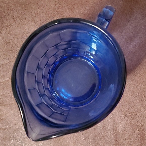 Antique 1930's Shirley Temple Hazel Atlas Cobalt Blue Depression Glass - Picture 3 of 8